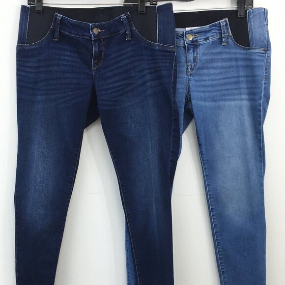 Isabel Maternity Light and Medium Wash Jeans Bundle of 2 Size 6/28 Regular - Picture 1 of 13